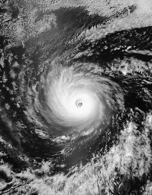 NASA MODIS image of Hurricane Daniel