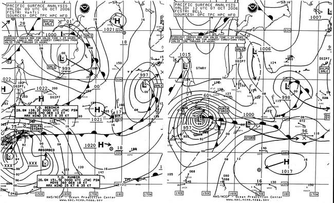 OPC North Pacific Surface Analysis charts