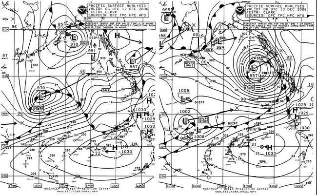 OPC North Pacific Surface Analysis charts