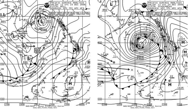 OPC North Pacific Surface Analysis charts