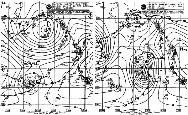 Figure 10 - OPC North Pacific Surface
Analysis chart - click to enlarge
