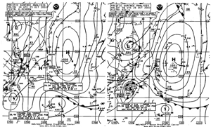 Figure 3 - OPC North Pacific Surface
Analysis chart - click to enlarge