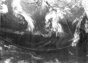 Figure 3. GOES-10 infrared satellite 
image - Click to Enlarge
