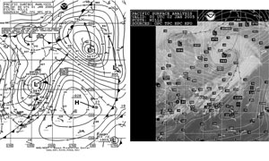 Figure 1. North Pacific Surface Analysis Chart - Click to Enlarge