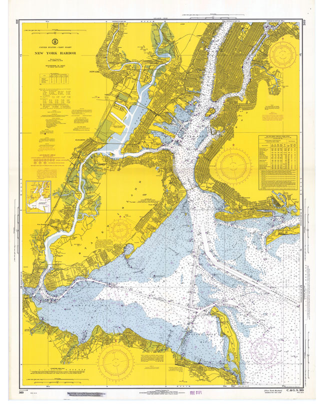 New York Harbor chart