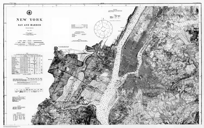 New York Bay and Harbor chart