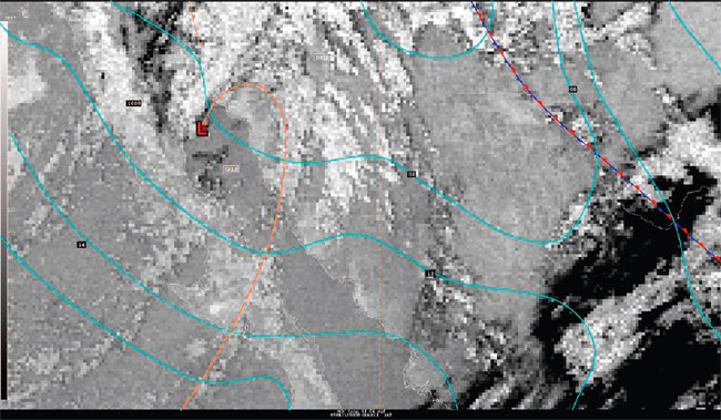 Surface analysis and shortwave infrared satellite imagery