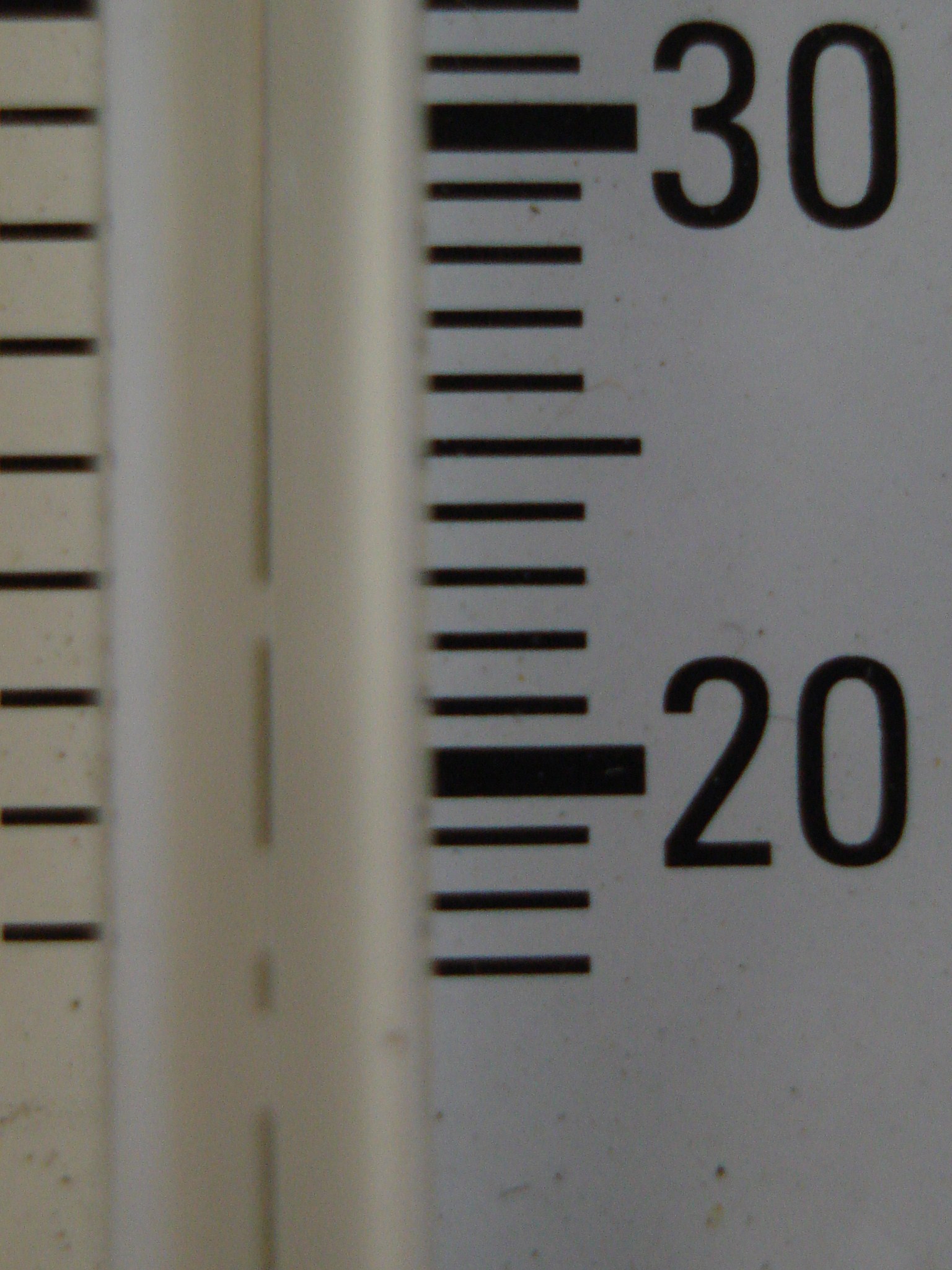 Figure 3. The fluid show in this thermometer has separated and the unit needs to be replaced
