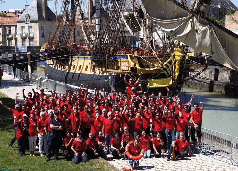 The crew of the Hermione The crew of the Hermione
