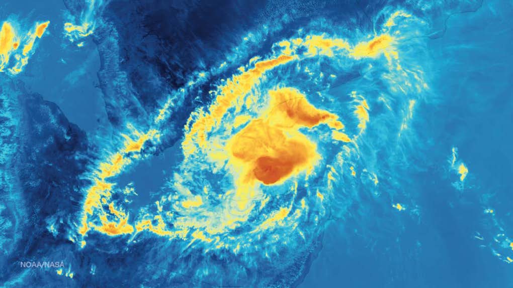 Infrared image of Tropical Cyclone Megh Infrared image of Tropical Cyclone Megh