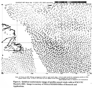 Figure 6 - QuikSCAT Scatterometer Image - Click to 
Enlarge