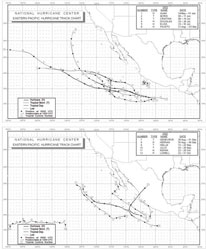 Figure 1 - Eastern North Pacific Map.