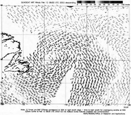 Figure 11 - QuikSCAT Image - click to enlarge