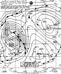 Figure 4 - North Pacific Surface Analysis Chart - click to enlarge