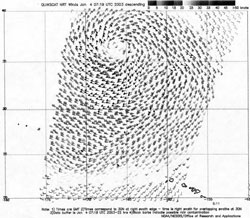 Figure 12 - QuikSCAT Scatterometer Image