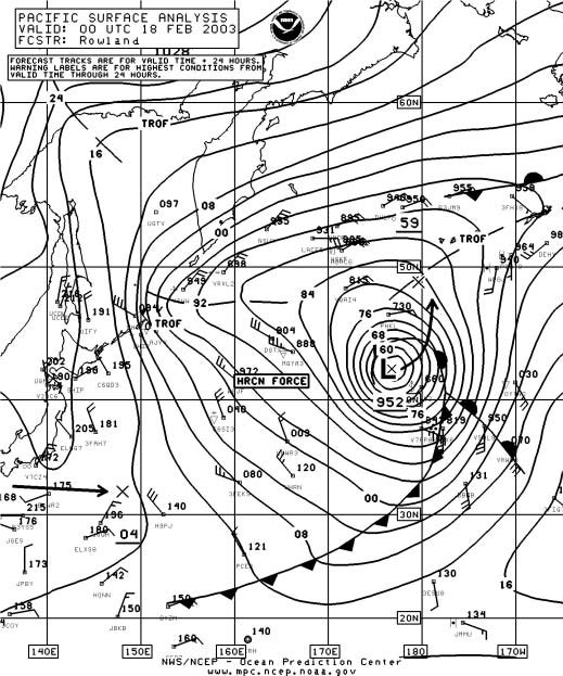 Figure 13 - North Pacific Analysis Chart