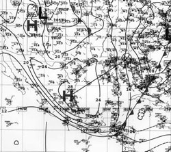 Figure 1 - Surface Analysis Chart - click to enlarge