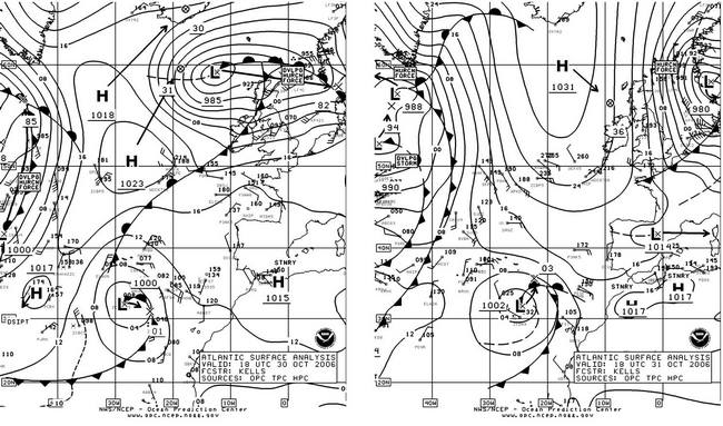 OPC North Atlantic Surface Analysis charts