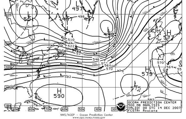 North Atlantic Surface Analysis charts