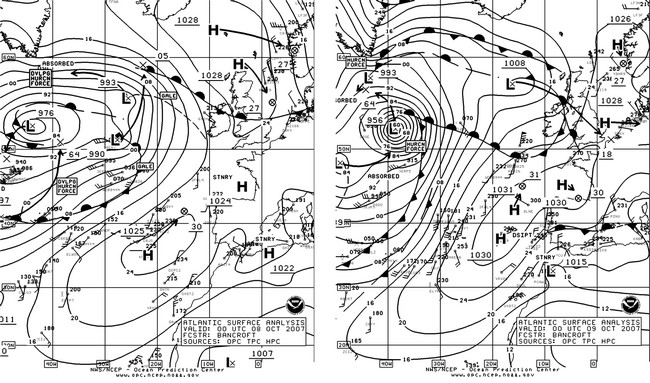 North Atlantic Surface Analysis charts