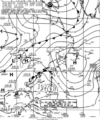 OPC North Atlantic Surface Analysis charts