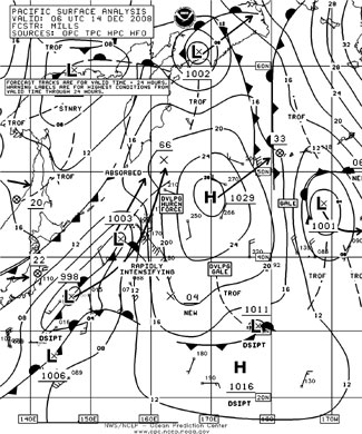 OPC North Pacific Surface Analysis charts