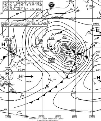 OPC North Pacific Surface Analysis charts