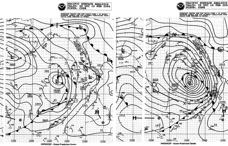 Figure 5 - OPC North Pacific Surface Charts - Click to
Enlarge