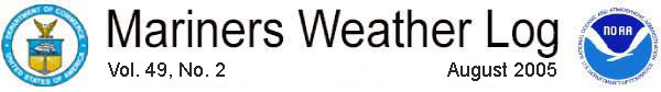 Mariners Weather Log Vol. 49, No. 2, August 2005