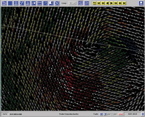 Figure 10. QuikSCAT Scatterometer 
Image  - Click to Enlarge