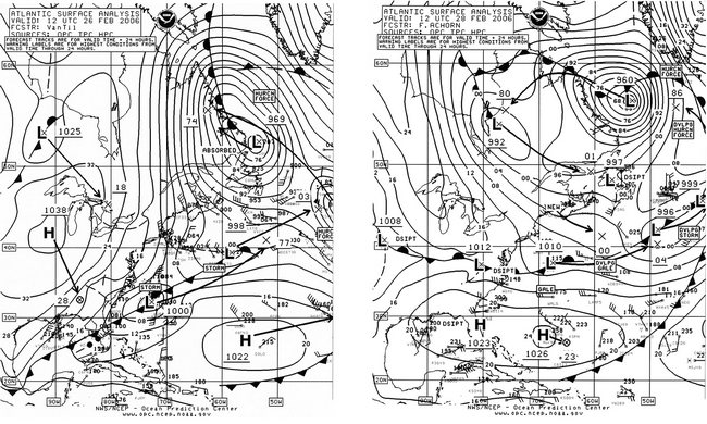 Figure 11. OPC North Atlantic Suface Analysis. Click to enlarge