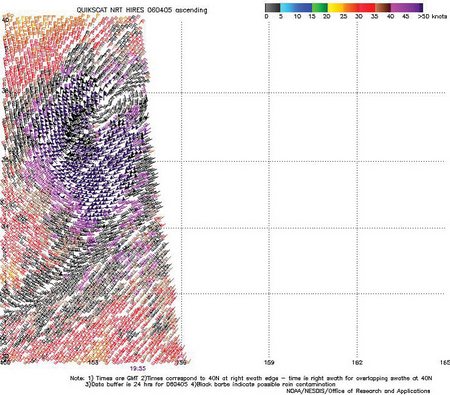 Figure 17. Hig-resolution QuikScat scatterometer image. Click to enlarge