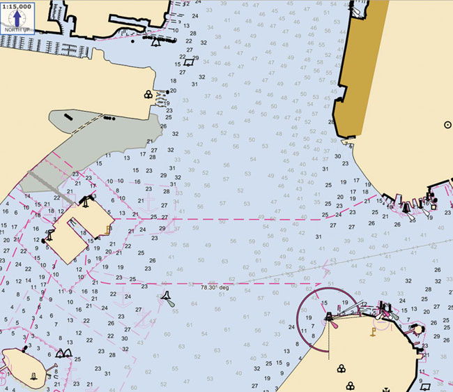 NY city electronic navigational chart