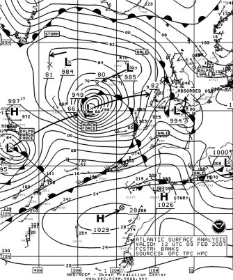 North Atlantic Surface Analysis charts