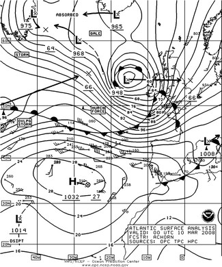 OPC North Atlantic Surface Analysis charts