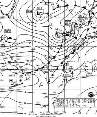 OPC North Atlantic Surface Analysis charts