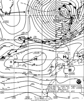 OPC North Atlantic Surface Analysis charts