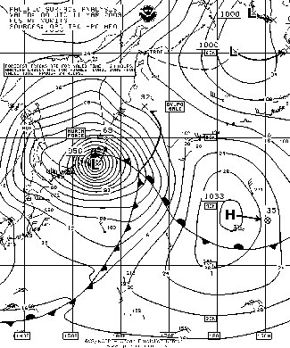 OPC North Pacific Surface Analysis charts