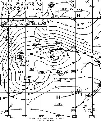 OPC North Pacific Surface Analysis charts