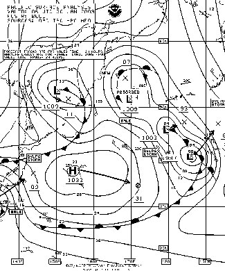 OPC North Pacific Surface Analysis charts