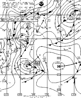 OPC North Pacific Surface Analysis charts