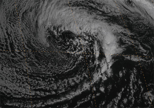 GOES-12 visible satellite image