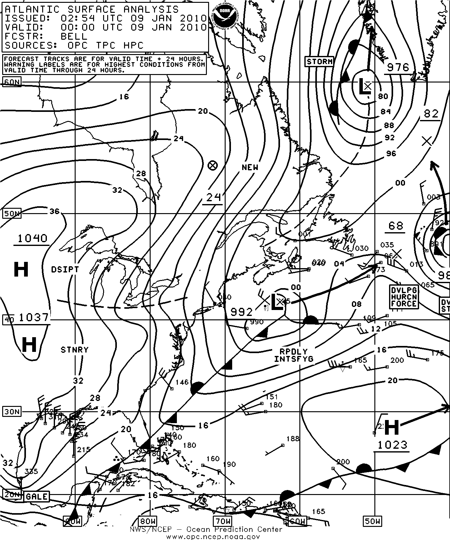 Atlantic Surface Analysis