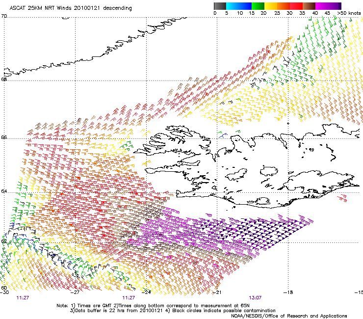 ASCAT scatterometer image