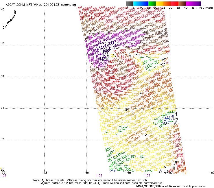 ASCAT scatterometer image