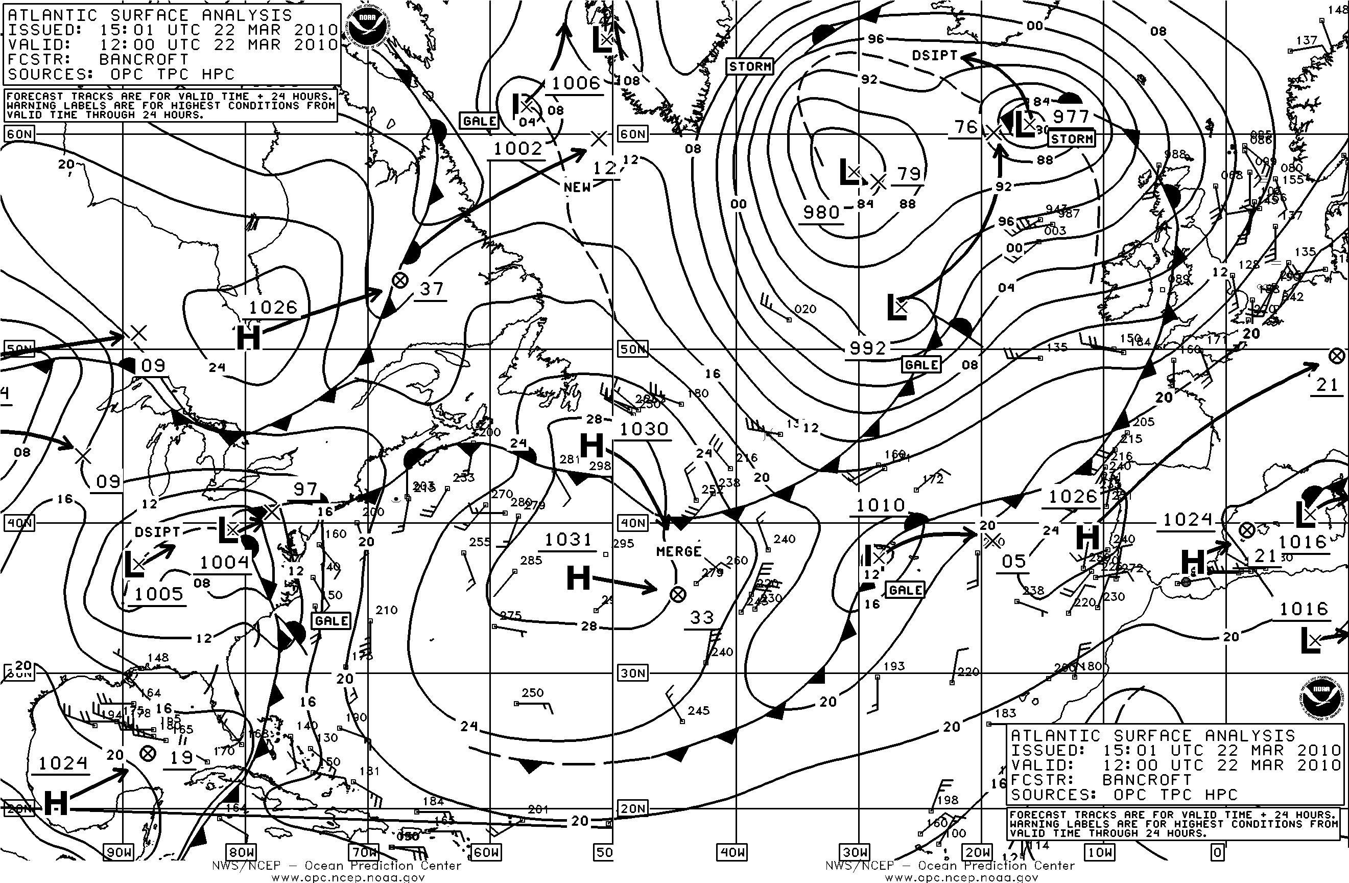 Noaa Weather Fax Charts