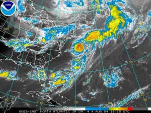 Figure 1. GOES Infrared Satellite Image - Click to Enlarge