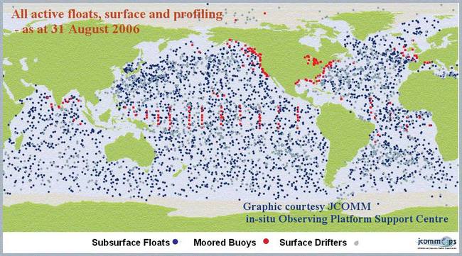 Active floats, surface and profiling