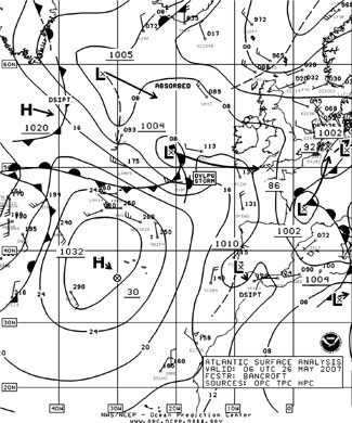 OPC North Atlantic Surface Analysis charts