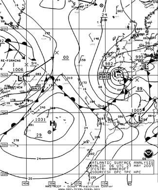 OPC North Atlantic Surface Analysis charts